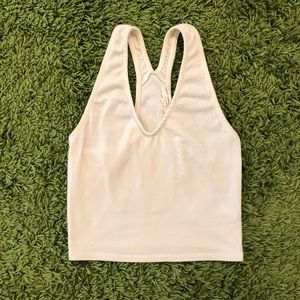 Urban Outfitters Truly Madly Deeply White Crop Top